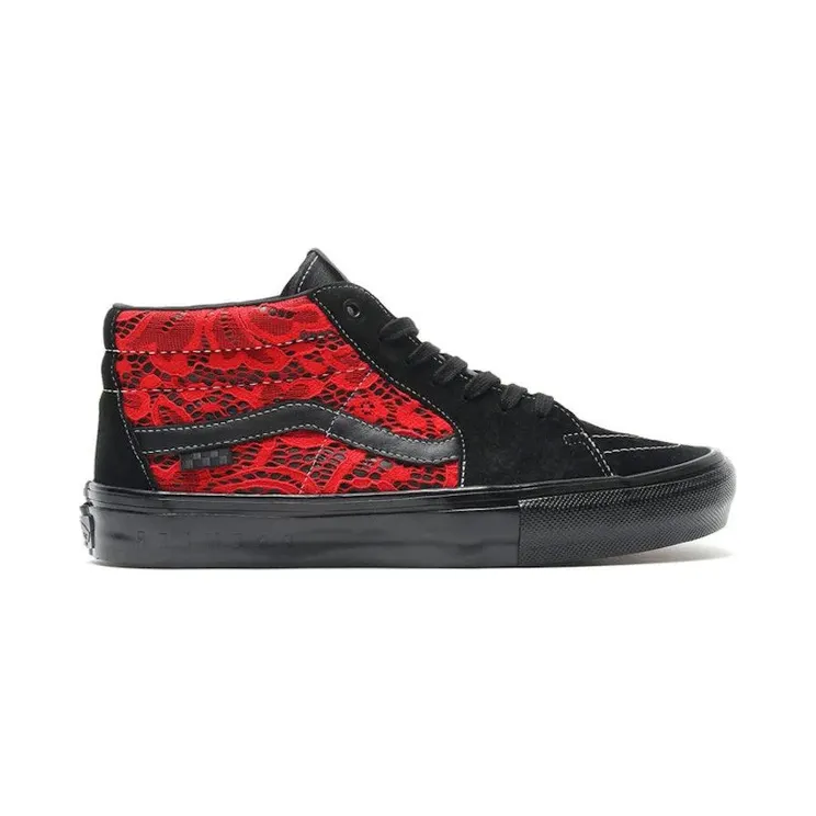 Vans Sk8 Grosso Mid Premier Black Red Lace (VN0A5KS16W3)