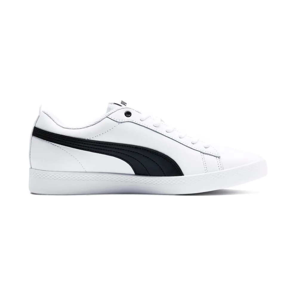 Puma Smash v2 leren White/Black (365208-01)