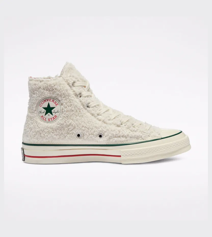 Converse Chuck 70 High ‘Winter Holidays’ Egret/Gym Red/Midnight Clover (170048C)