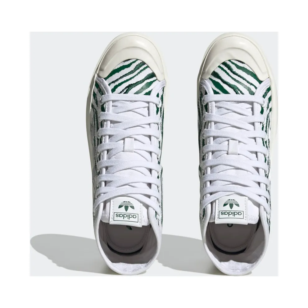 Adidas Nizza Bonega Mid Cloud White / Dark Green / Core White (IG7372)