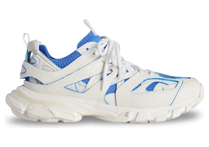Balenciaga Track Sock White Blue Sneakers White Blue (736330W3SKC9040)