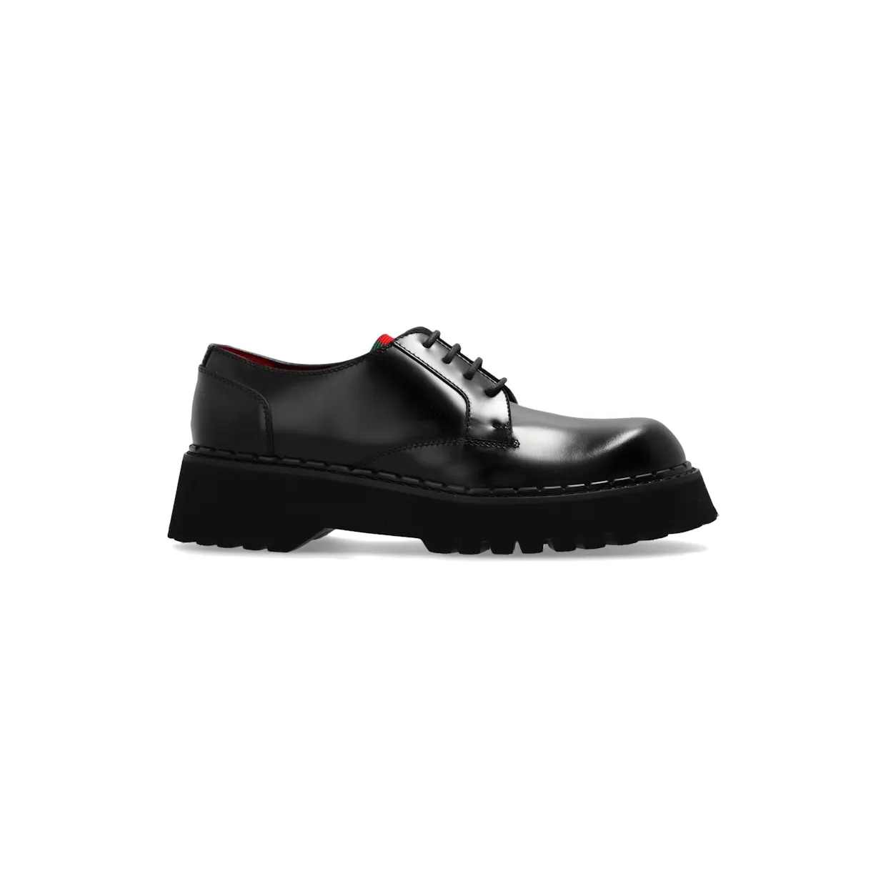 Gucci Web Lace-Up Black Green Red (794184 AADIX 1060)