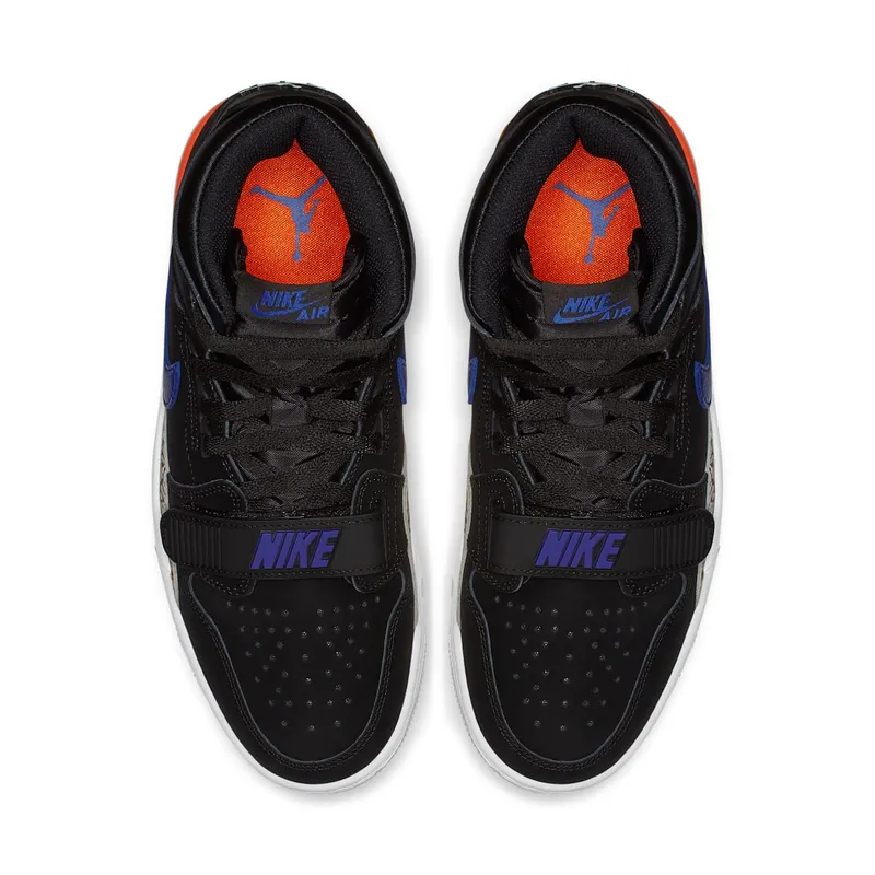 Jordan Legacy 312 Knicks Black/Rush Blue-Brilliant Orange (AV3922-048)