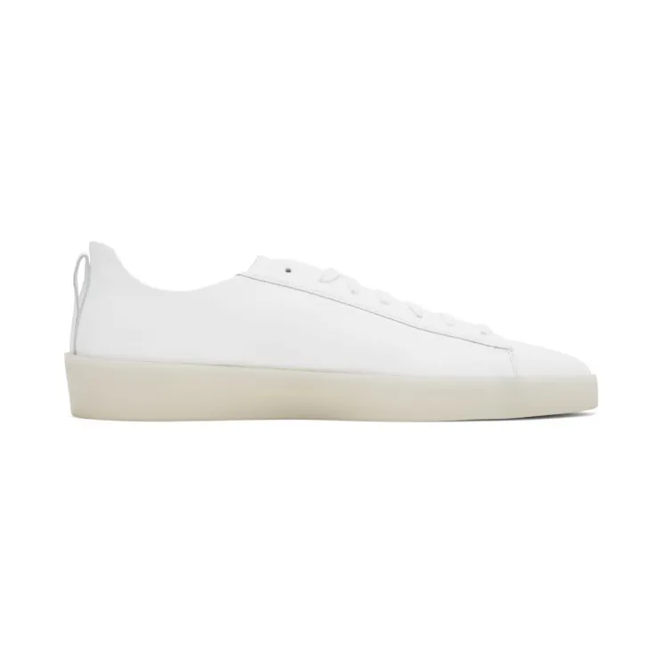 Essentials White Tennis Court Low Sneakers (Tennis Low)