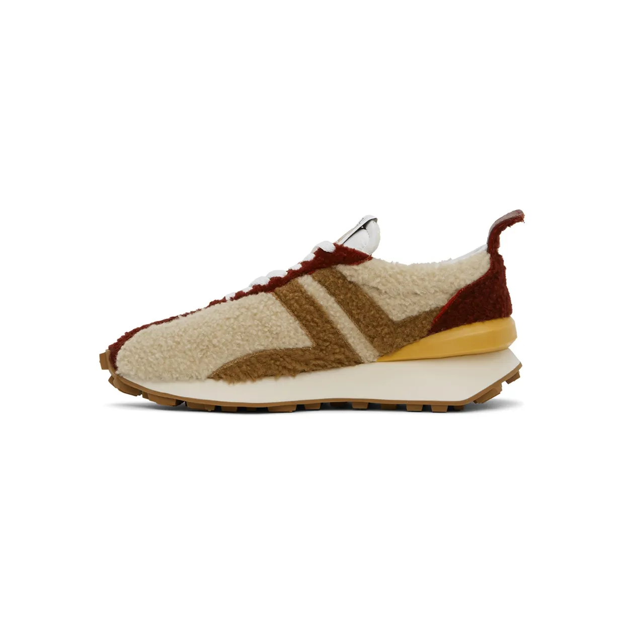 Lanvin Beige Fleece BumpR Sneakers (FM-SKBRUC-SHRI-H21) (3)