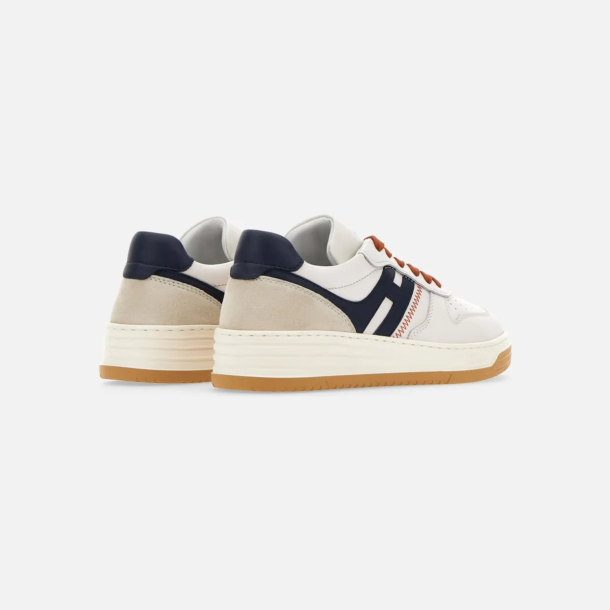 Sneakers Hogan H630 White Blue Orange (HXW6300EU50ODZ743L) (2)