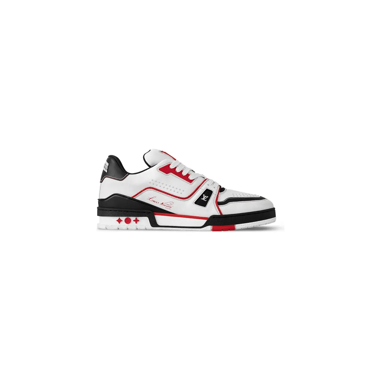Louis Vuitton LV Trainer White Red Black (1AD7JW)