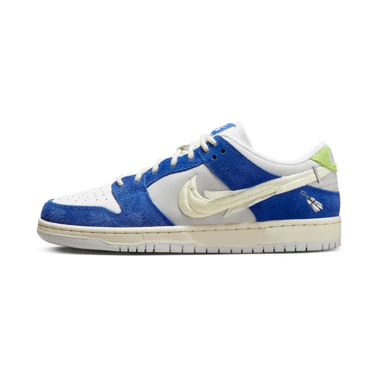 Nike SB Dunk Low Fly Streetwear – Gardenia “Game Royal / Grey Fog / Sail” (DQ5130-400)