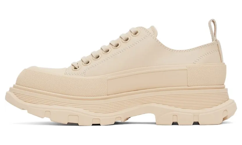 Alexander McQueen Beige Tread Slick Sneakers (627225WIAG65593) (3)