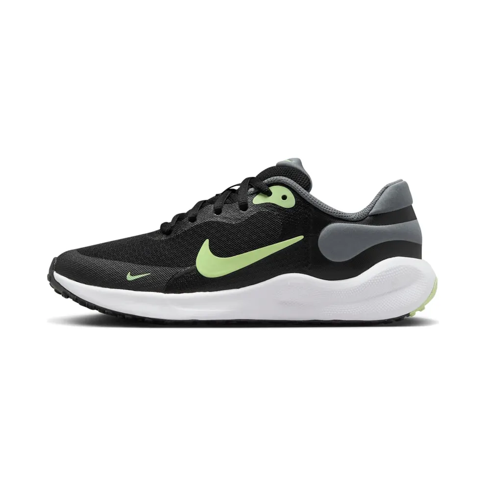 Nike Revolution 7 Black Smoke Grey White Barely Volt (FB7689-006)