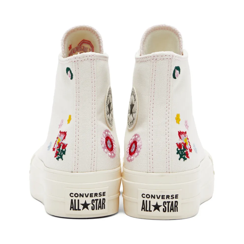 Converse Chuck Taylor All Star Lift Platform Floral Embroidery (A02198C)