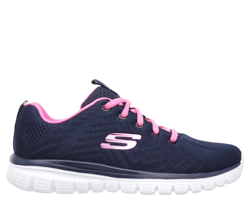 Skechers Graceful – Get Connected Sneaker Marine/Heet Pink