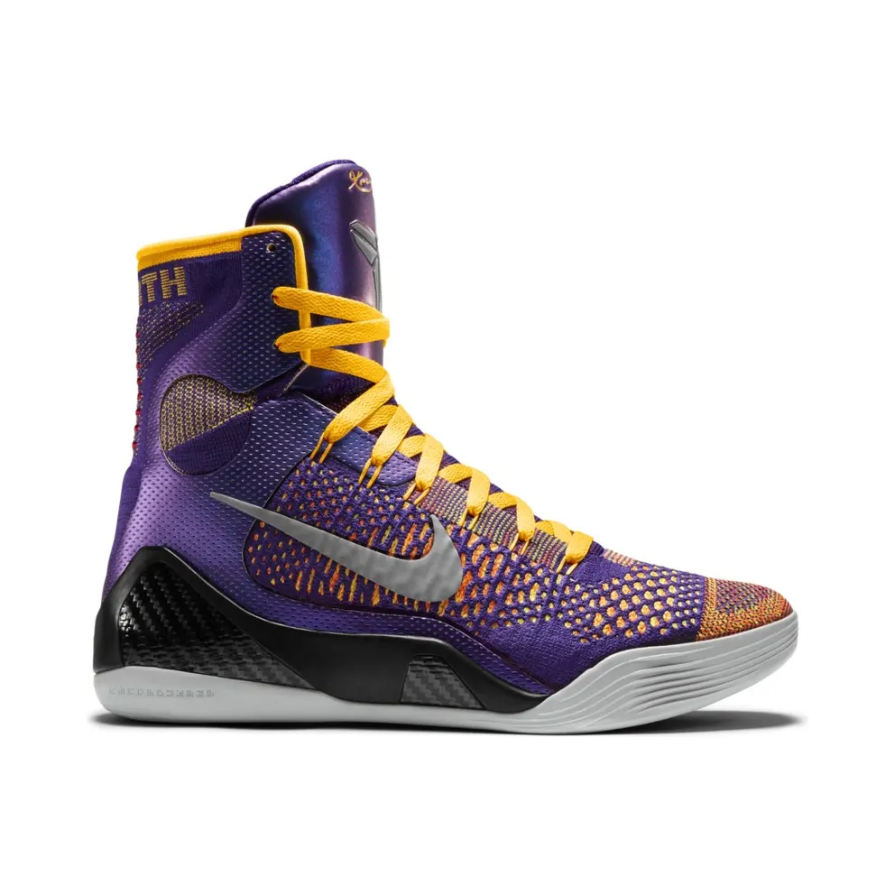 Nike Kobe 9 Elite Team Showtime Court Purple/White-Laser Orange-Wolf Grey (630847-500)