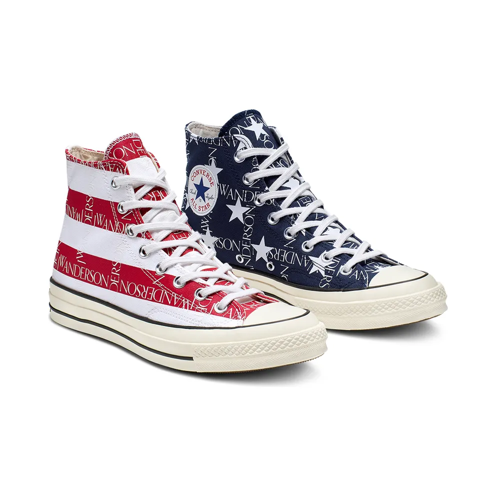 Converse Chuck Taylor All-Star 70s Hi JW Anderson Split Flag Mood Indigo/Garnet (164841C)
