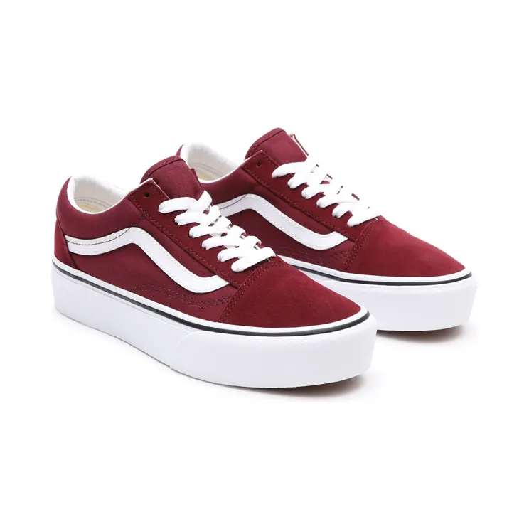 VANS Platform Old Skool Schoenen (Rood)