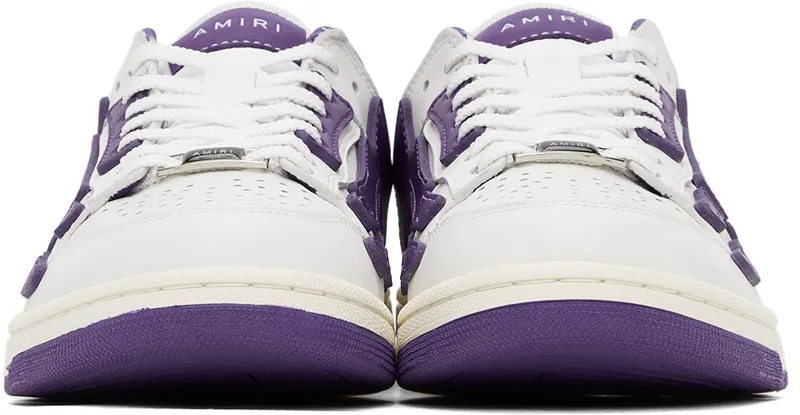 AMIRI White & Purple Skel Top Low Sneakers (PS22MFS003-196)