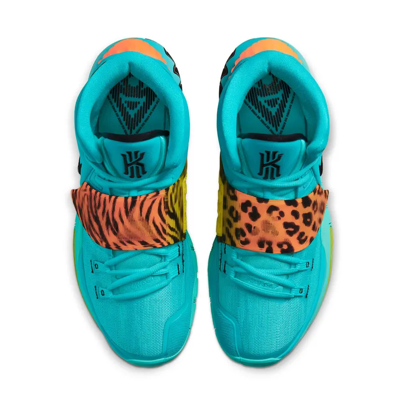 Nike Kyrie 6 Oracle Aqua Oracle Aqua/Black-Opti Yellow-Total Orange (BQ4630-300)