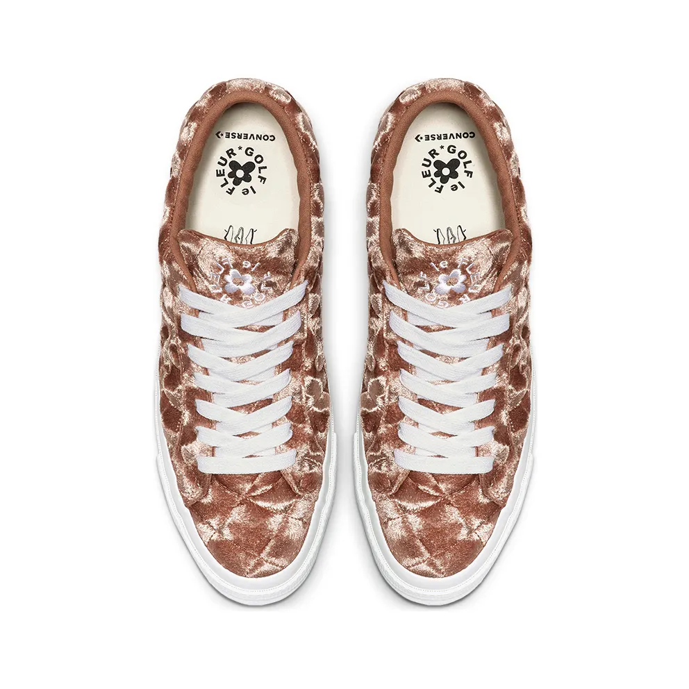 Converse One Star Ox Golf Le Fleur TTC Quilted Velvet Brown Sugar Brown Sugar/Brown Sugar (165599C)