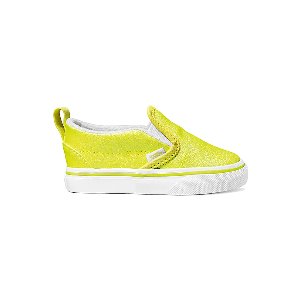 Vans Slip-On V Neon Glitter Yellow (TD) Yellow/True White (VN0A3488WKD)