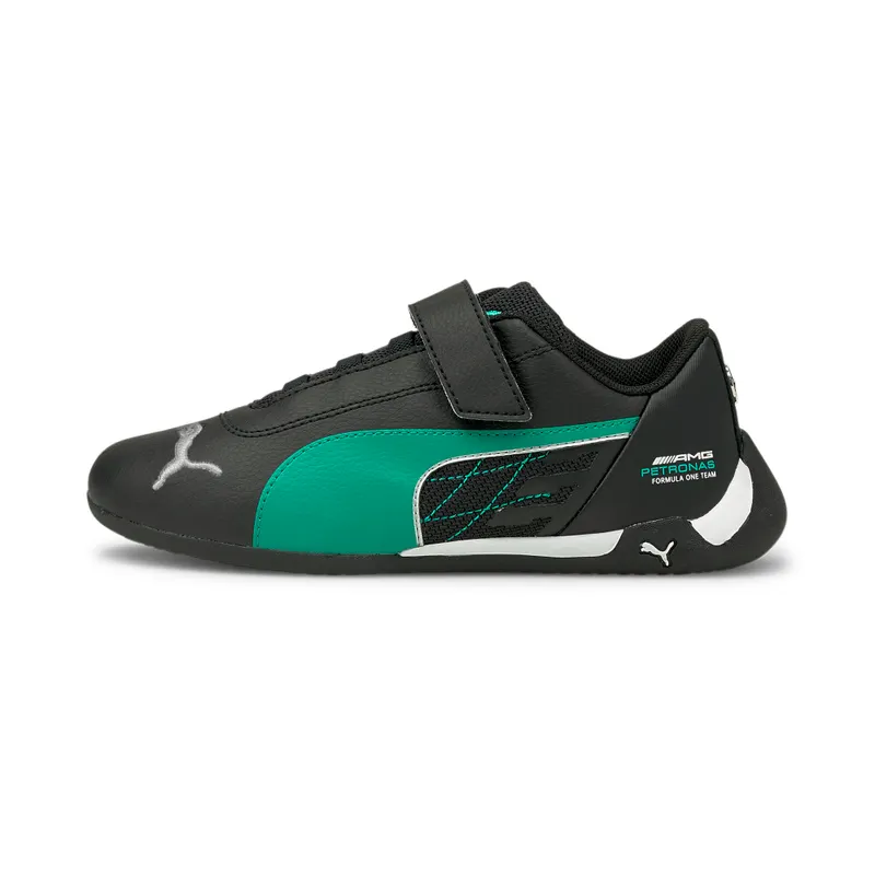 PUMA Mercedes R-Cat V Kids’ Black/Spectra Green (306623-04)