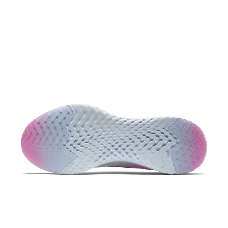 Nike Epic React Flyknit First Blush Pure Platinum/Black-Hydrogen Blue (AQ0067-007)