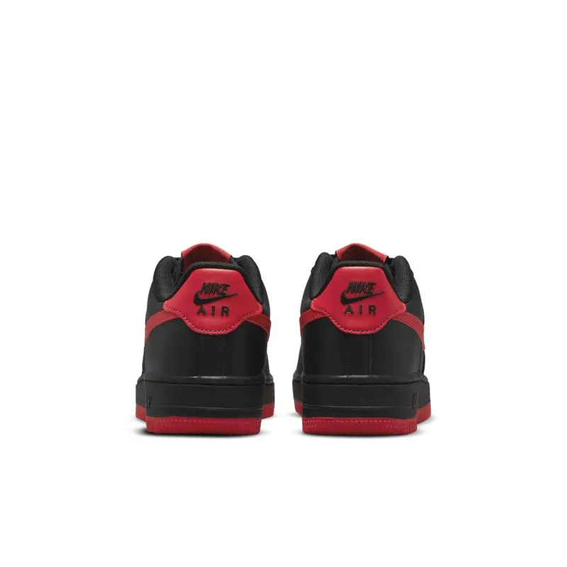 Nike Air Force 1 Low ’07 Black University Red (GS) (DH9812-001)
