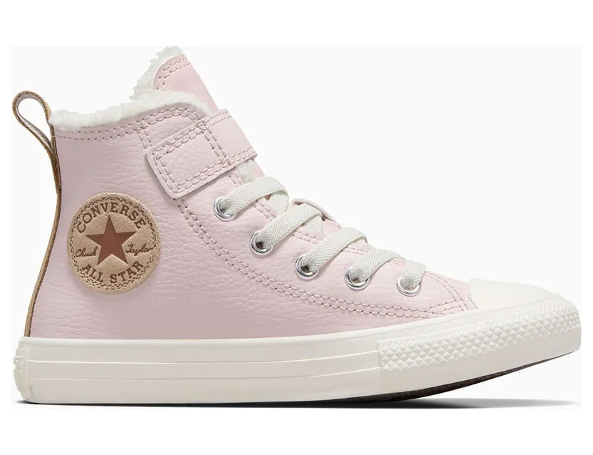 Converse Chuck Taylor All Star Leather & Sherpa Easy-On Blush Hush/Egret/Warm Quarry (A09264C)