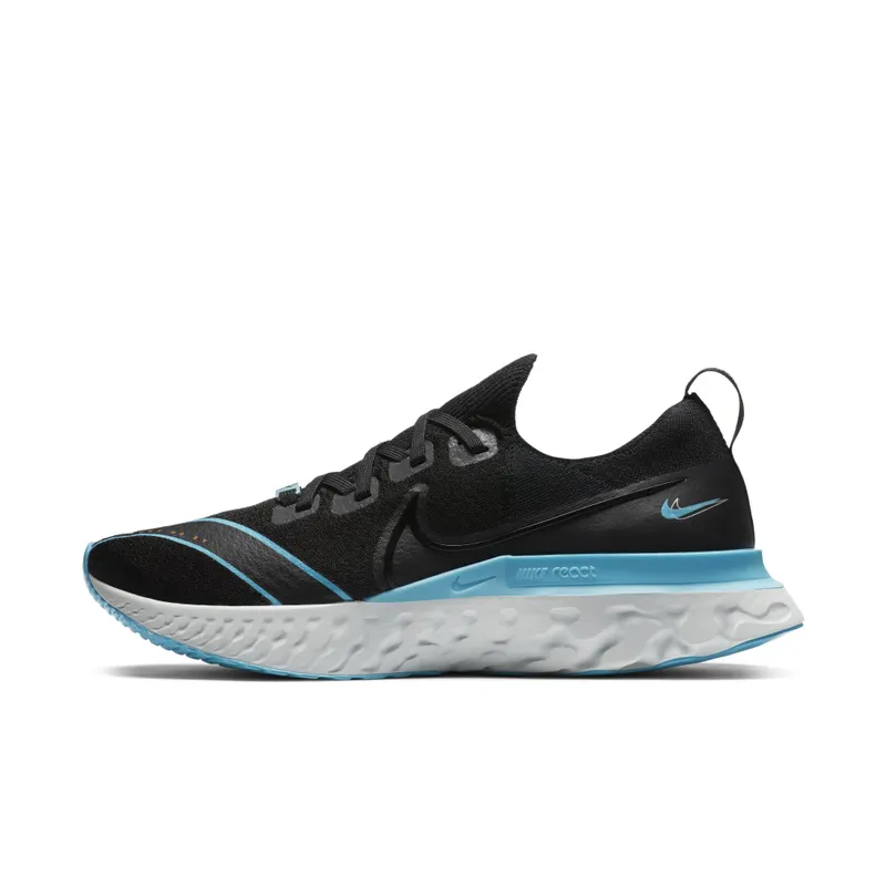 Nike React Infinity Run Flyknit ‘Fast City’ Black/Blue Fury/Pure Platinum/Photon Dust (CT1499-001)