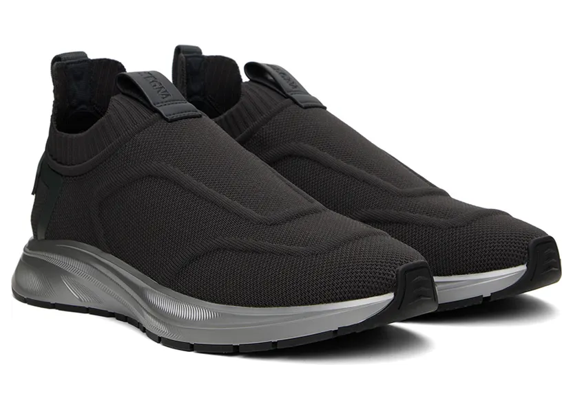 ZEGNA Gray Slip-On Sneakers (LHUTS-S5483Z) (4)