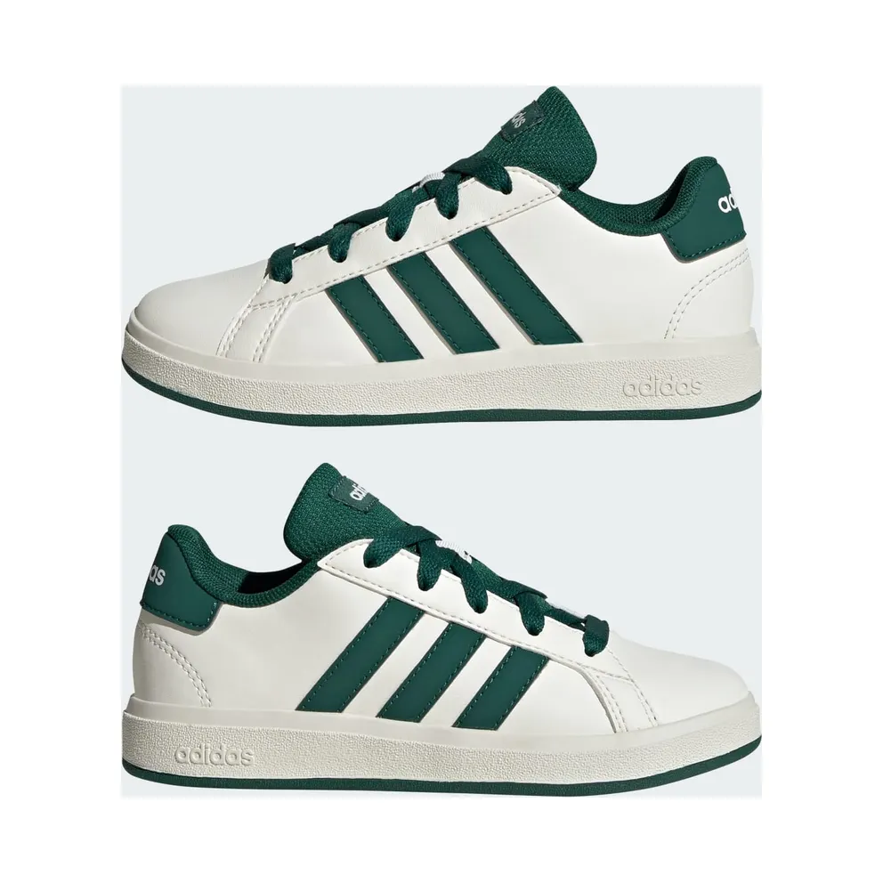 Adidas Grand Court Lifestyle Tennis Lace-Up Off White / Collegiate Green / Core Black (JQ0704)