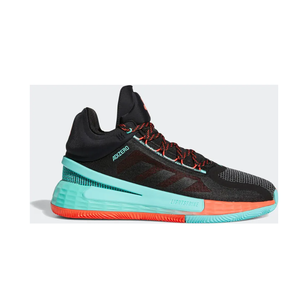 adidas D Rose 11 Basketballschuh Core Black / Bright Red / Acid Mint (FZ4407)