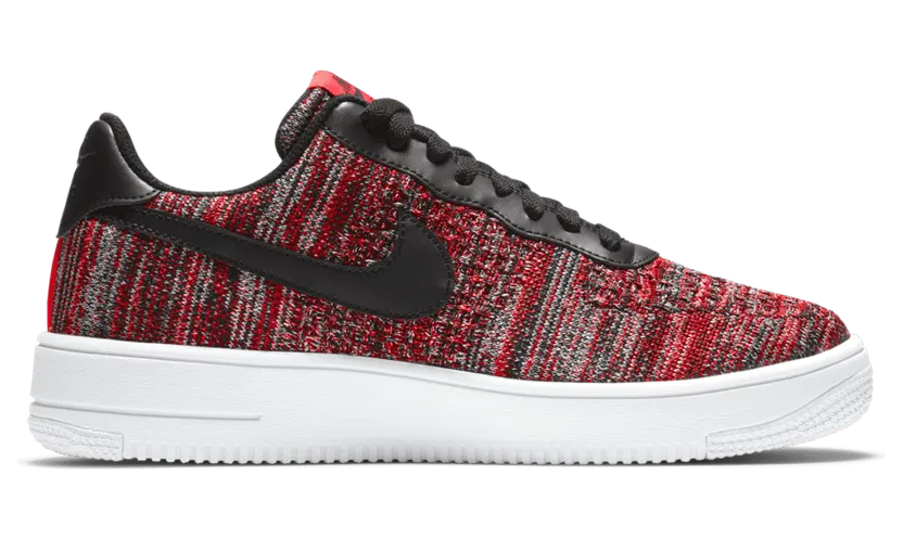 Nike Air Force 1 Flyknit 2.0 ‘University Red Black’ University Red/Wolf Grey/White/Black (CI0051-600)