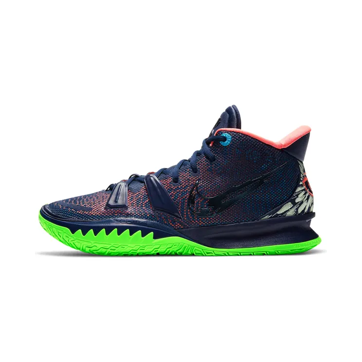 Nike Kyrie 7 Blue “Midnight Navy / Lagoon Pulse / Bright Mango” (CQ9326-401)