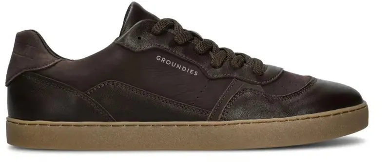 Groundies sneaker espresso/croco (GND-120112-04)