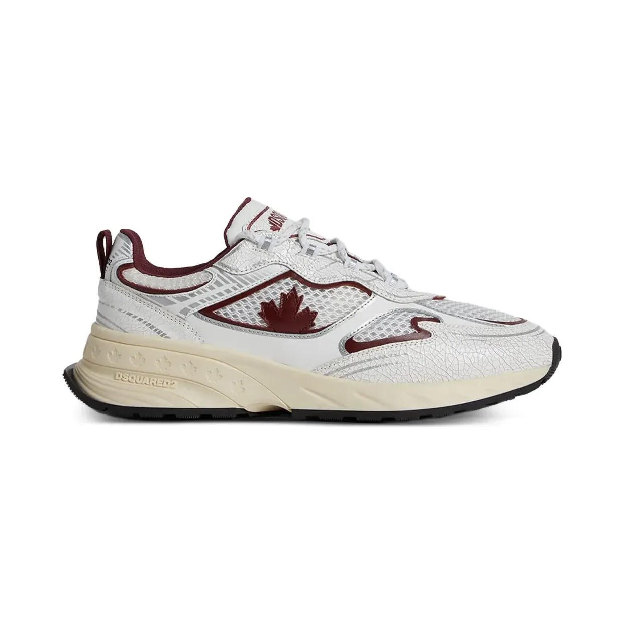 DSQUARED2 Sprinter met esdoornblad “White” (SNW030343108445)