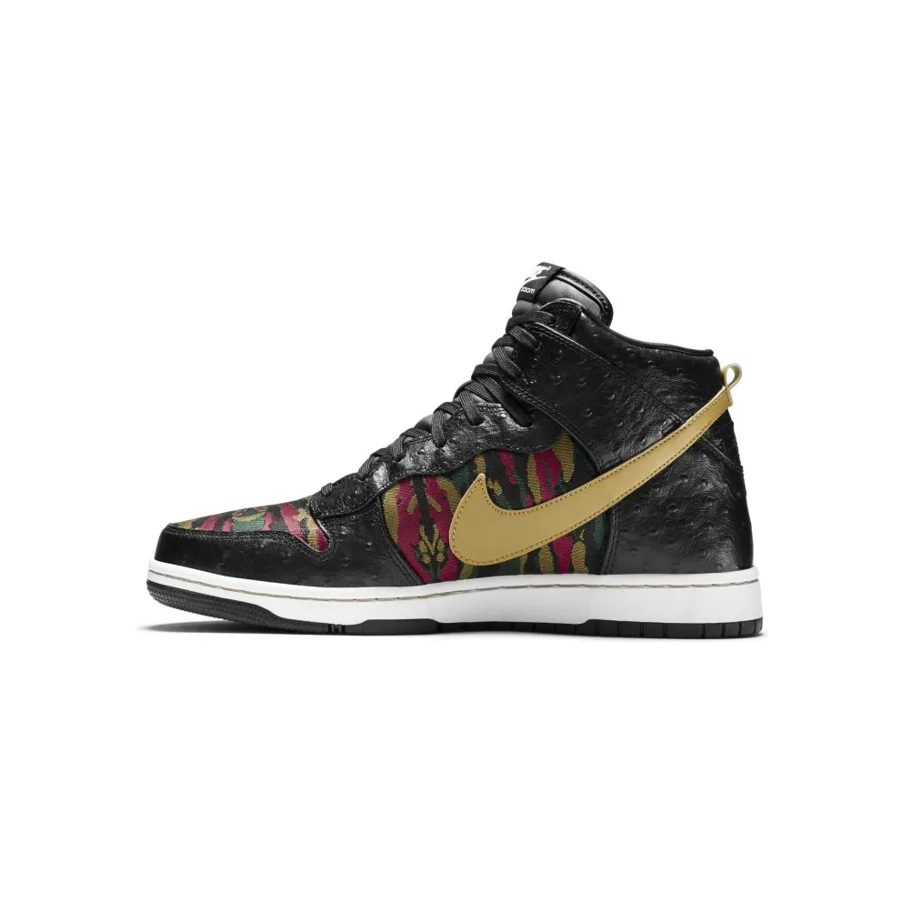 Nike Dunk CMFT Tiger Camo Black/Hyper Red-Gorge Green-Flat Gold (716714-002)
