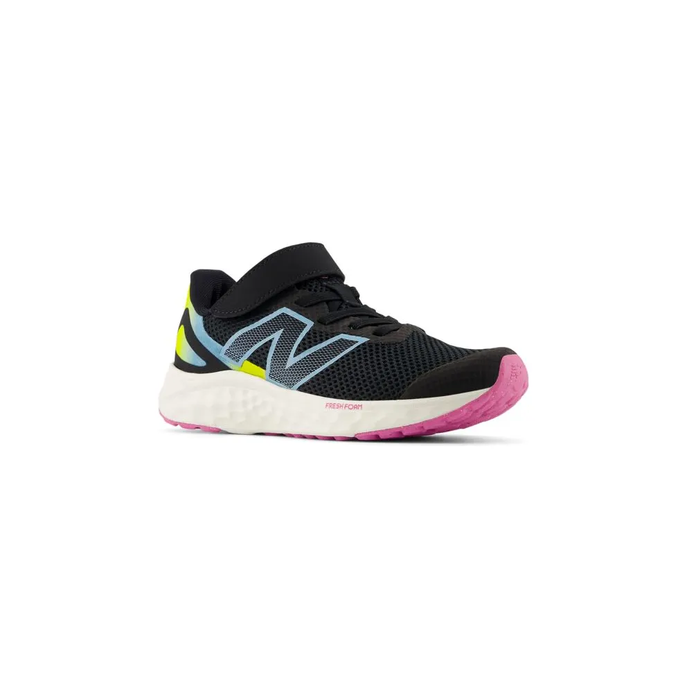 New Balance Fresh Foam Arishi v4 Bungee Lace Black Real Pink Chrome Blue (PAARIGF4)