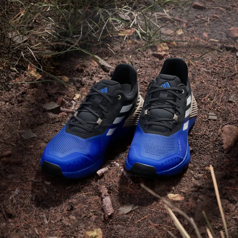 Adidas Terrex Soulstride RAIN.RDY Trail Running Semi Lucid Blue / Grey One / Blanch Cargo (JR7068)