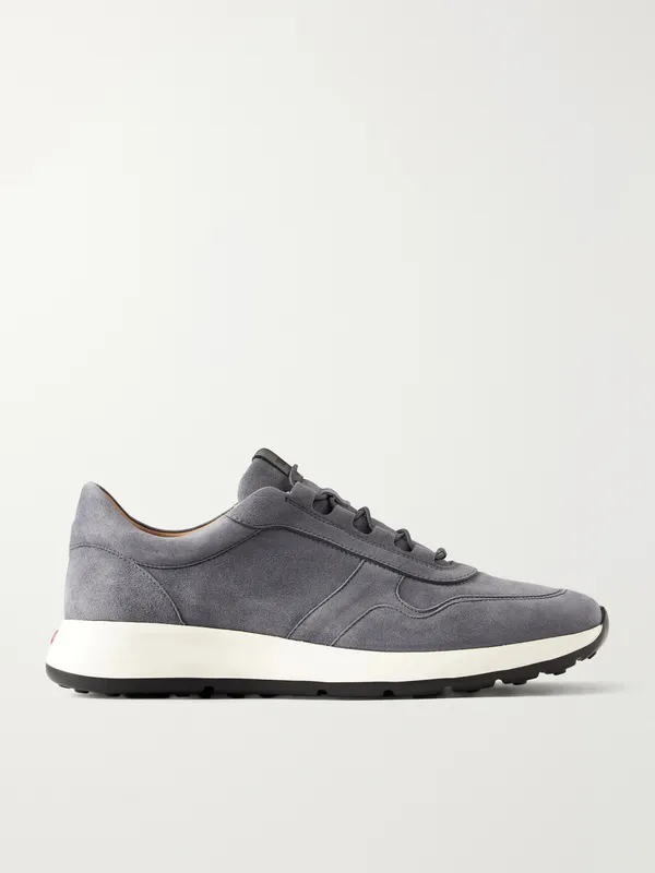 Tod’s Paneled Suede Sneakers Gray (XXM79K0IP51J17)