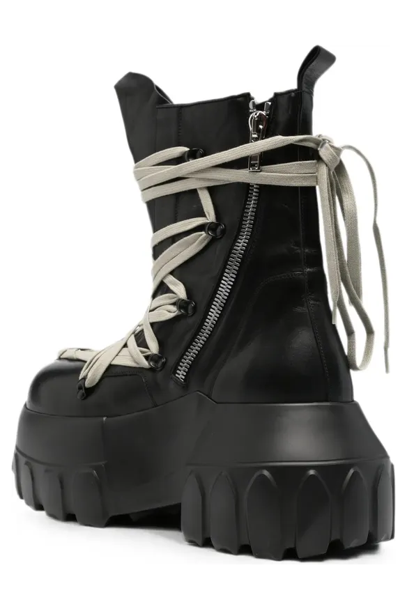 Rick Owens Megalace Lace-up “Black” (RU02F4867 LOOW1 989) (2)