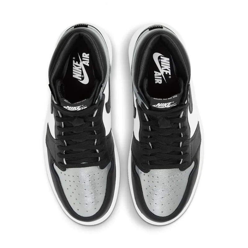 Jordan 1 Retro High Silver Toe (W) Black/Metallic Silver-White-Black (CD0461-001)