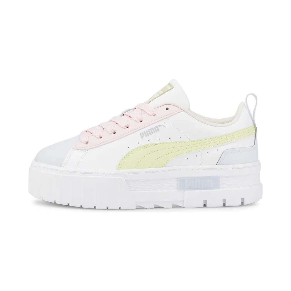 PUMA Mayze Leather Women’ White/Arctic Ice (385591-02)