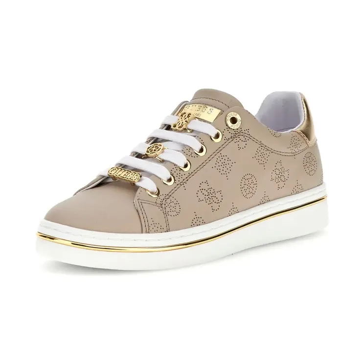 Guess Monogram Leren Beige “Beige” (FLPSTAFAL12BEIGE)