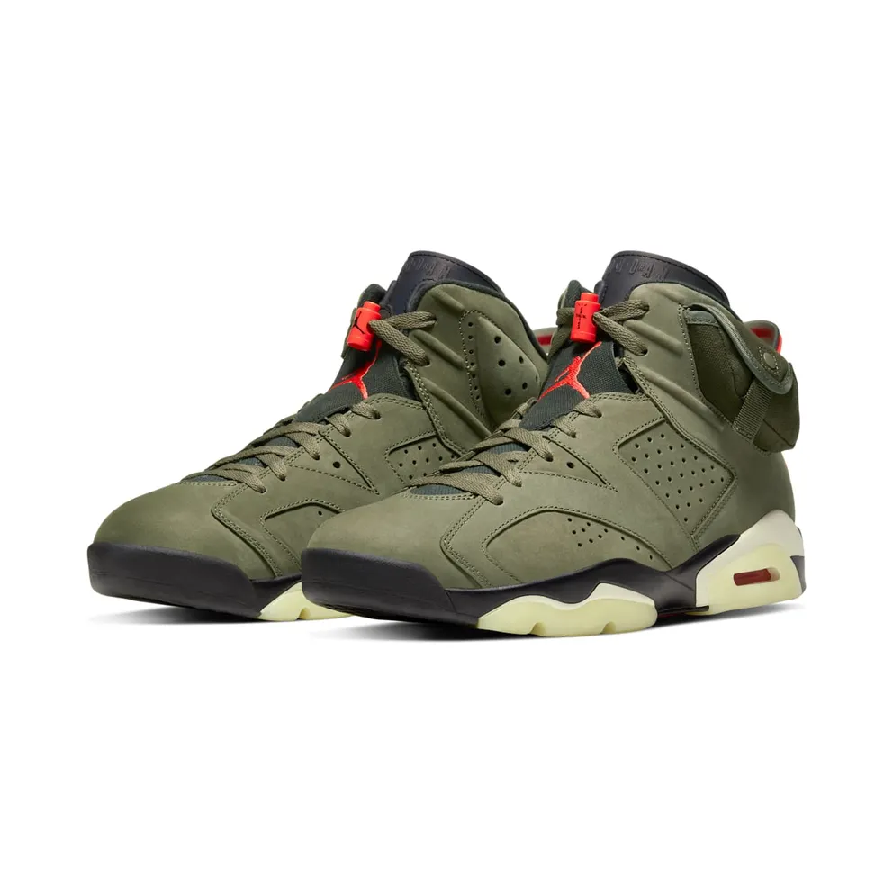 Air Jordan x Travis Scott Cactus Jack Nike AJ VI 6 ‘Medium Olive’ (2019) (CN1084-200)
