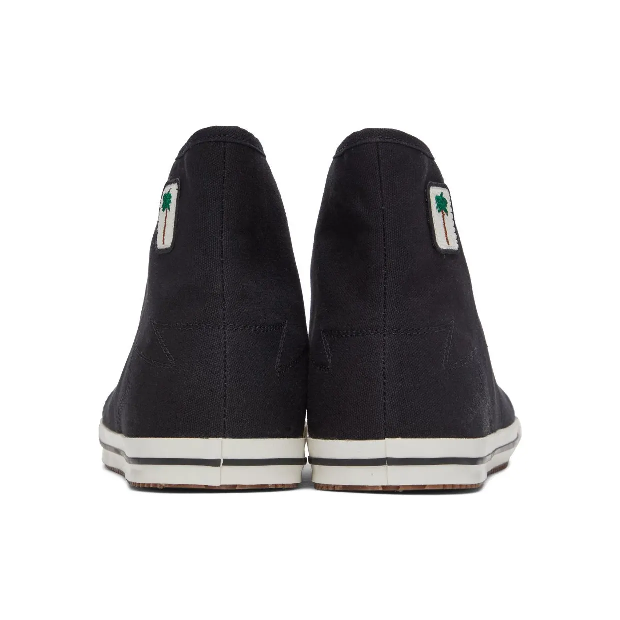 Palm Angels Black Vulcanized High Top Sneakers (PMIA075S22FAB0011001) (2)