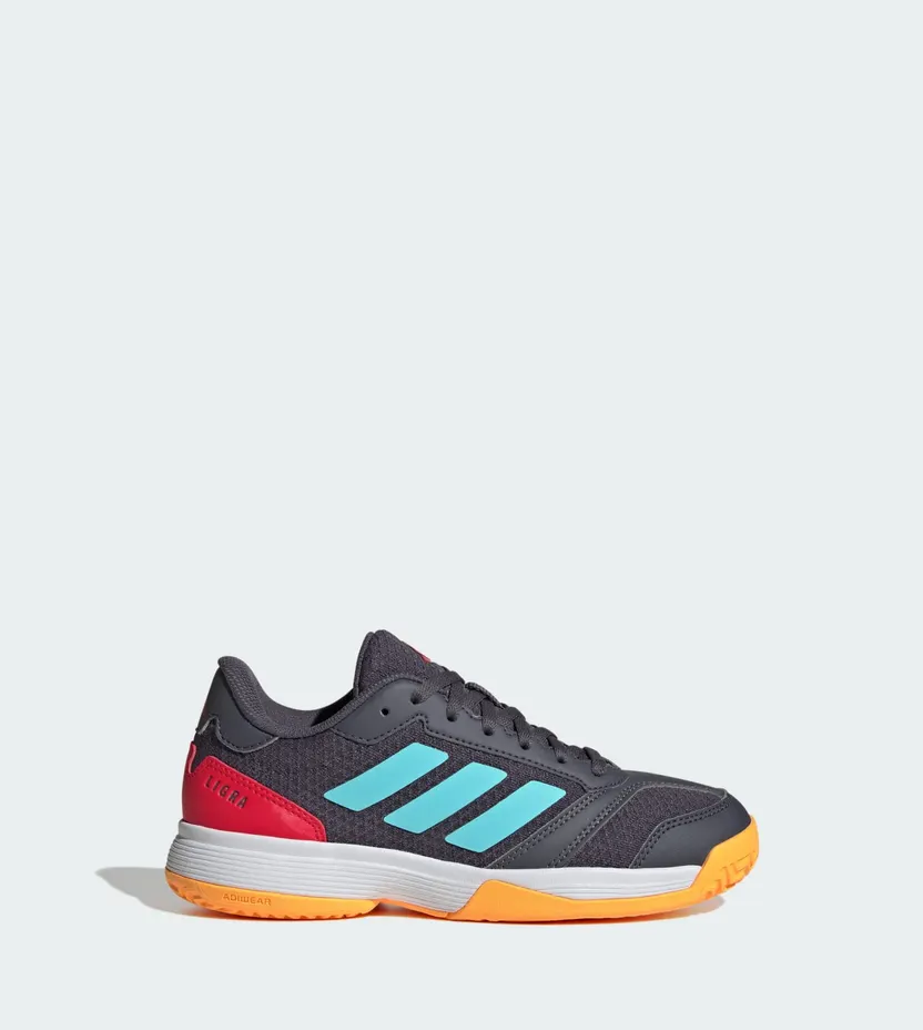 Adidas Ligra 8 Indoor Kids Aurora Onix / Flash Aqua / Semi Lucid Red (JR7120)