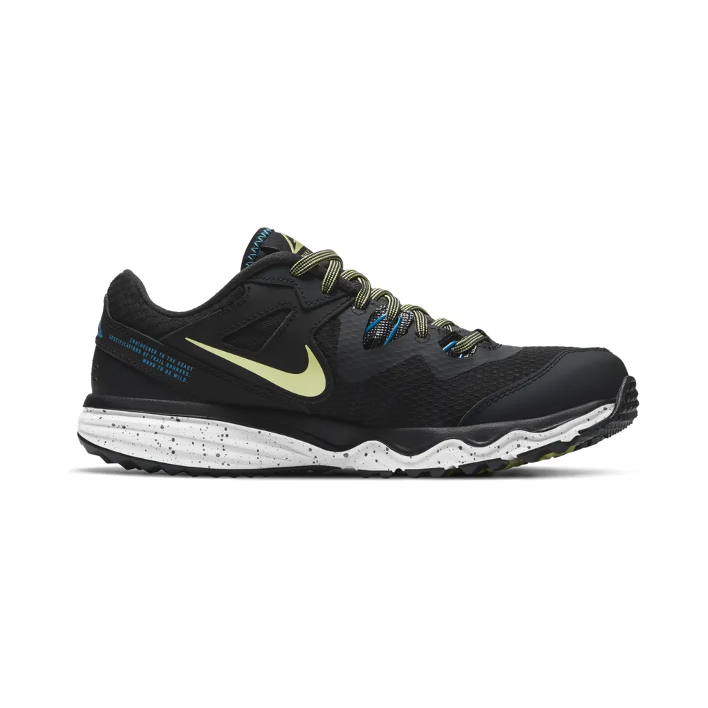 Nike Juniper Trail “Off-Noir / Black / Laser Blue / Limelight” (CW3809-004)