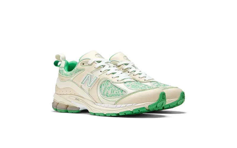 New Balance 2002R GANNI Turtledove – “Cream / Green” (M2002RGC)