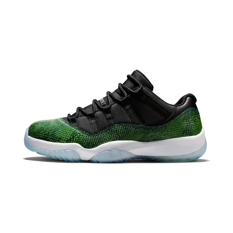Air Jordan Nike AJ XI 11 Retro Low Green Snakeskin (528895-033)