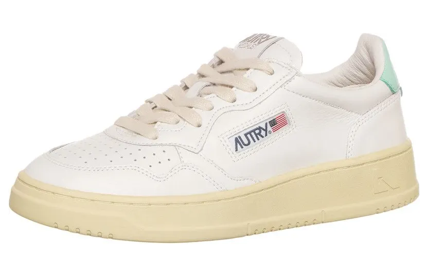 Autry Medalist Low White / Turquoise (AULWLL49) (2)